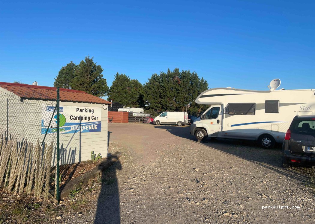Parking camping car Biscarrosse — foto