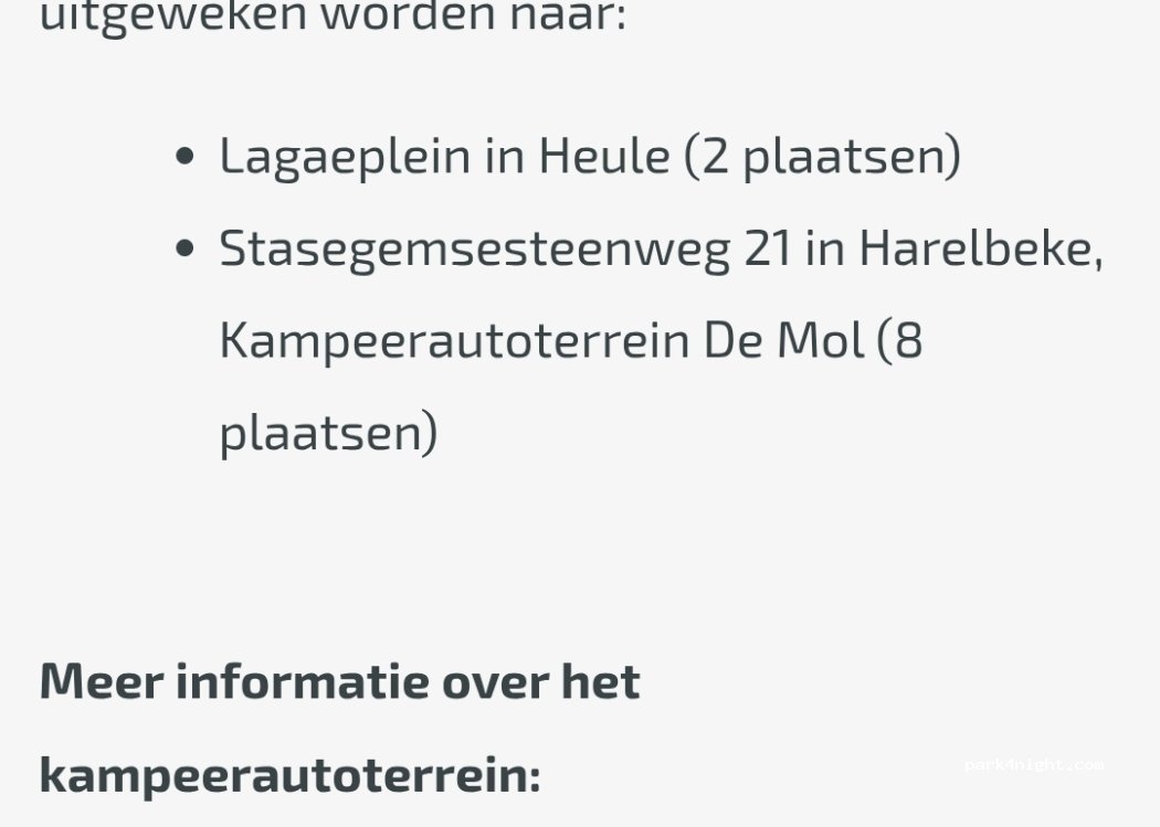 Camperplek Kortrijk — foto 5