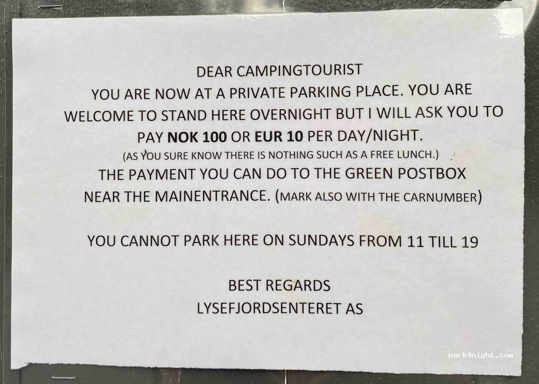 Lysefjordsenteret AD — foto
