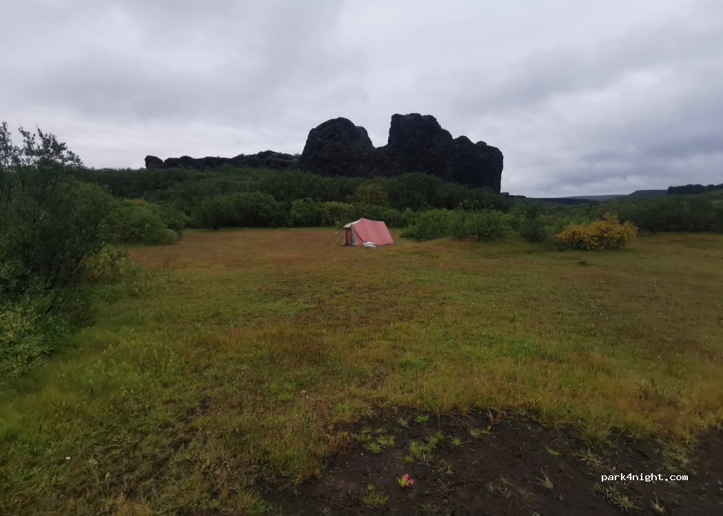 Vesturdalur campground (Jökulsárgljúfur) — foto