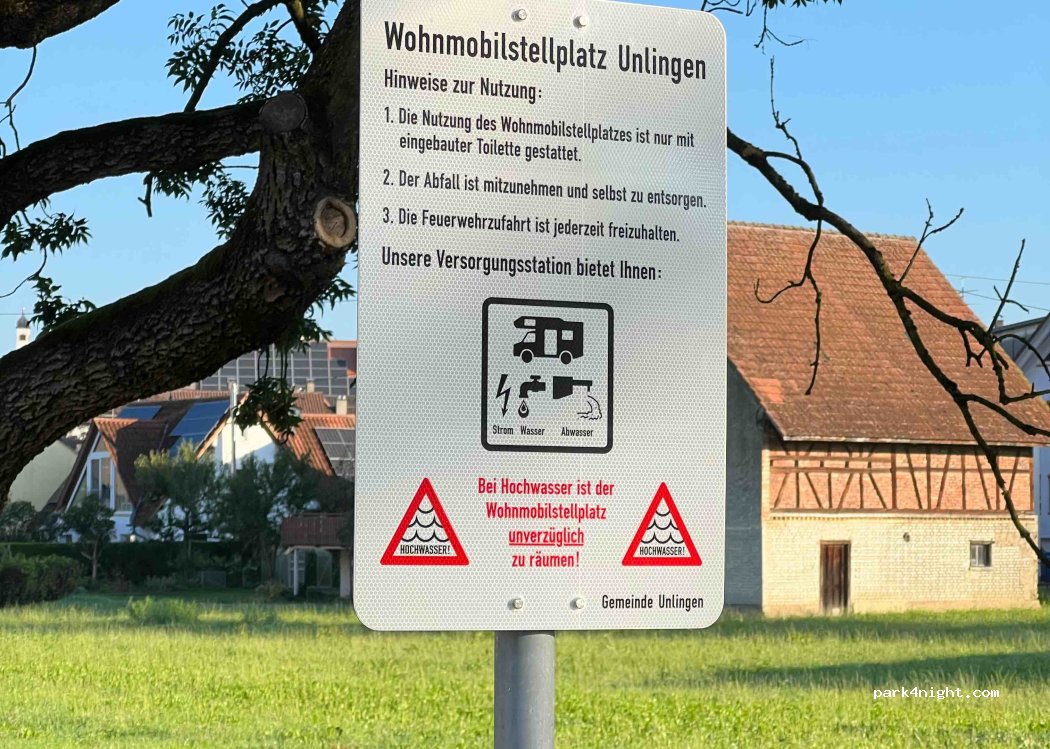 Wohnmobilstellplatz Unlingen — foto