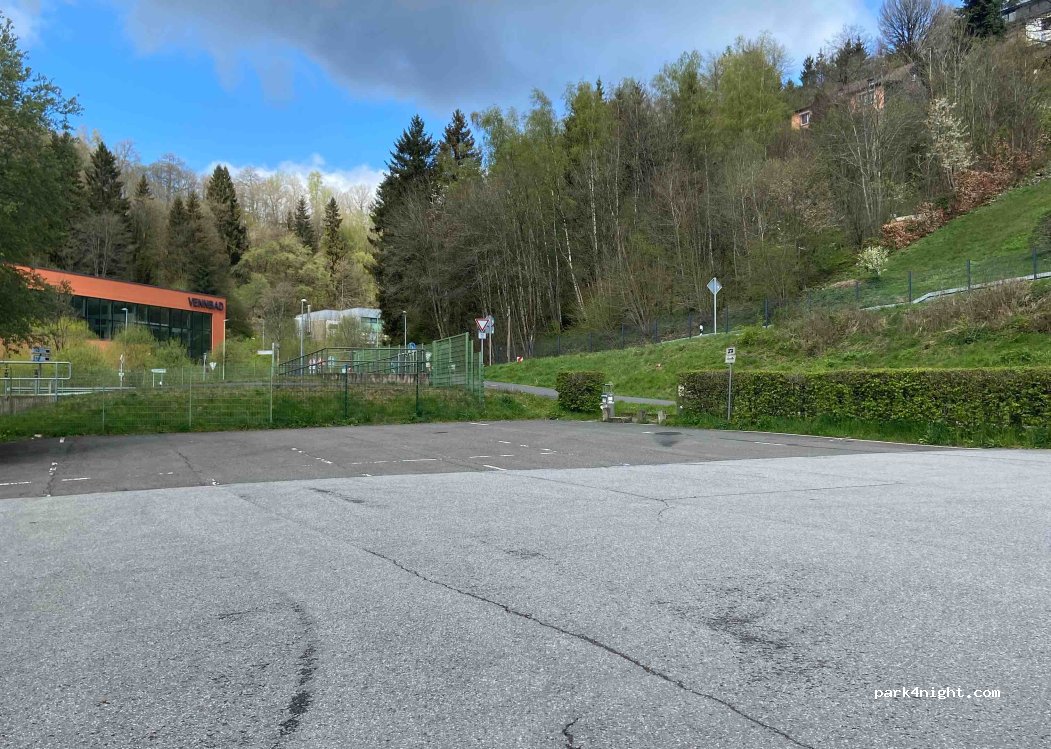 Wohnmobilstellplatz am Vennbad in Monschau — foto