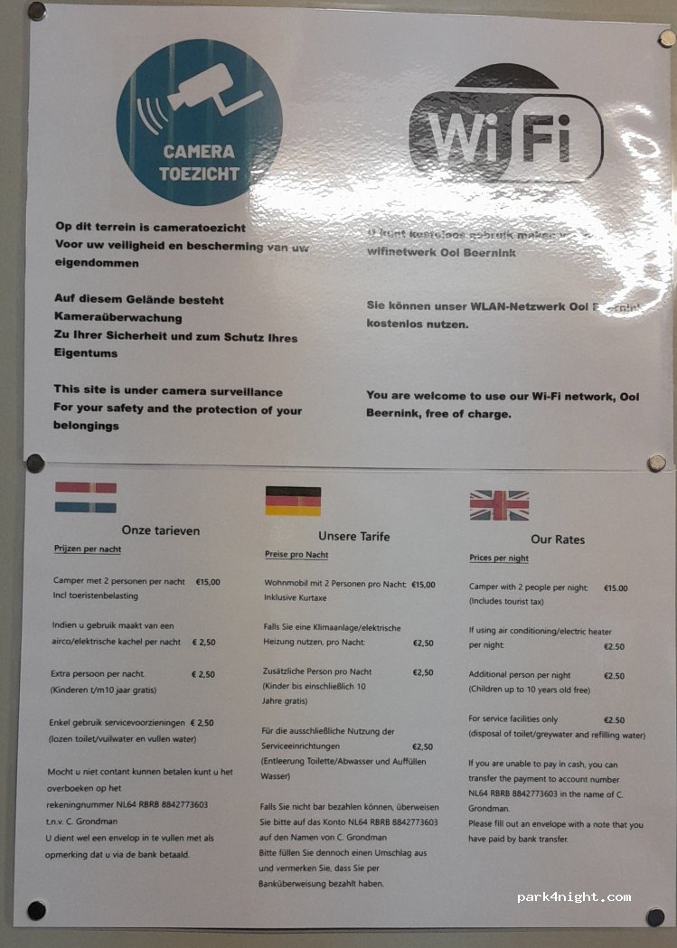 Camperplaats Ool Beernink — foto 4
